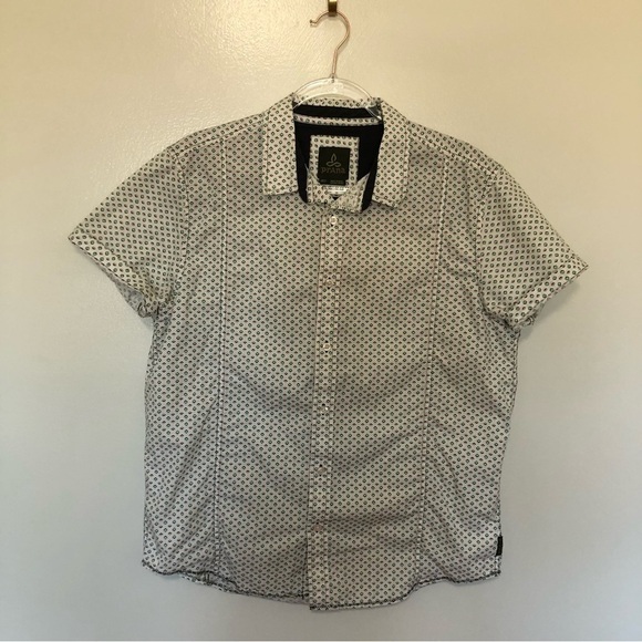 Prana Short Sleeve Button Up Shirt Medium - Picture 1 of 7
